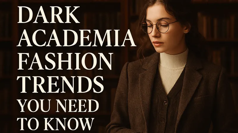 Dark Academia Fashion Trends You Need To Know